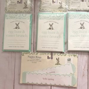 Target Easter egg hunt and brunch invitations cards & envelopes pack of 3 NEW